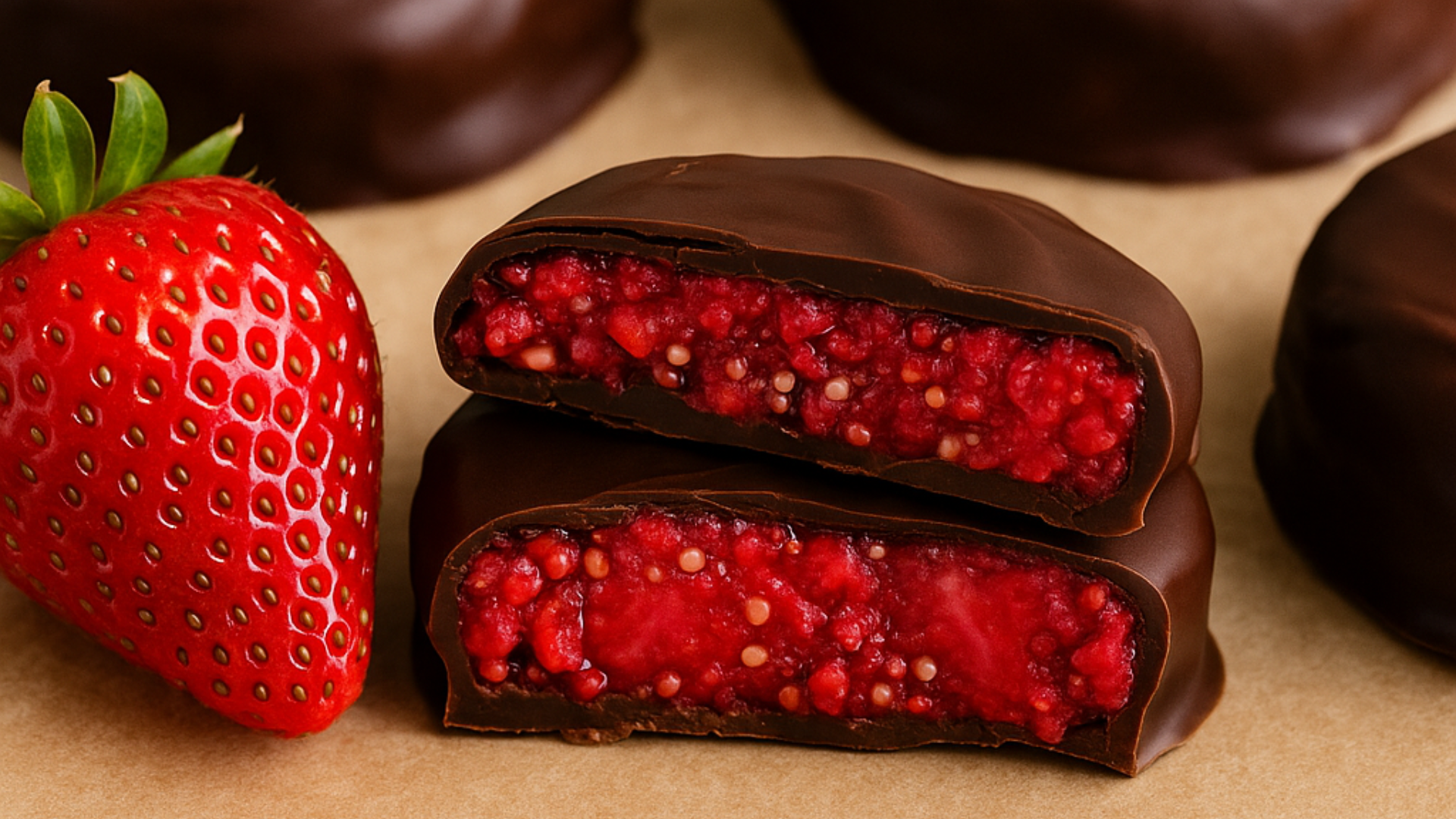 Strawberry chia seed rounds, a part of Dr. Karam's healthy chia seed recipe roundup