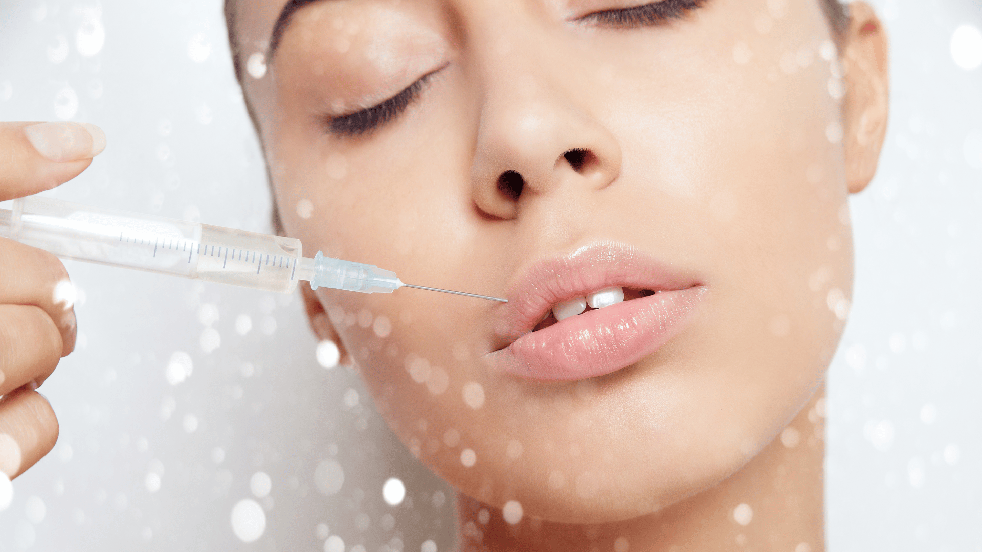 Woman about to get a skin treatment, looking glowing and happy