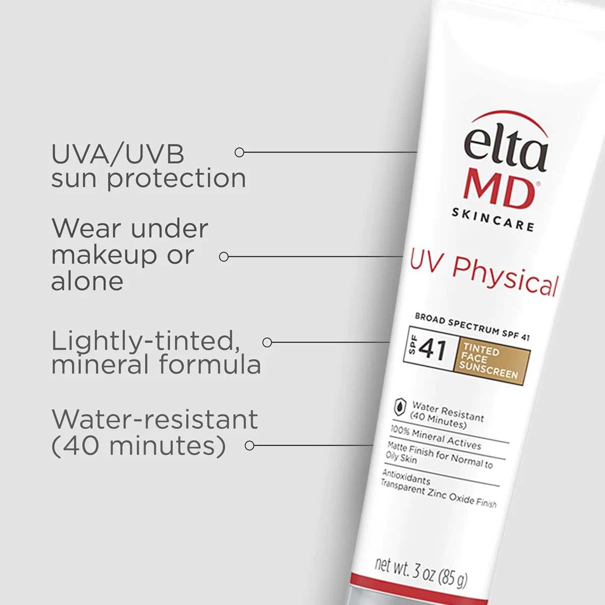 EltaMD UV Physical Broad-Spectrum SPF 41 - Tinted Sunscreen