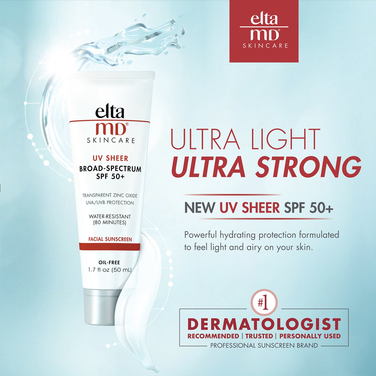 EltaMD UV Sheer Broad-Spectrum SPF 50+ - Sheer Sunscreen