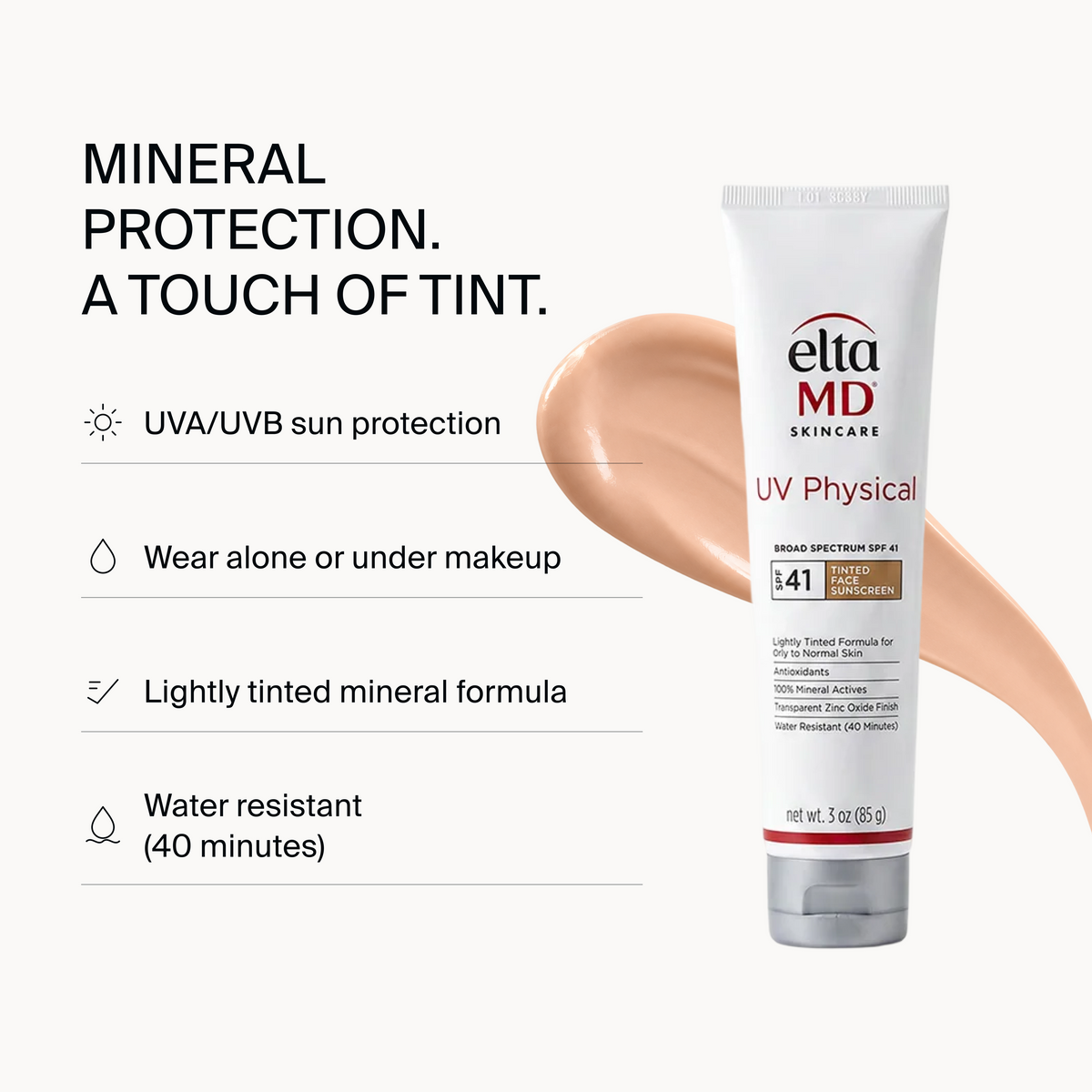 EltaMD UV Physical Broad-Spectrum SPF 41 — Tinted Sunscreen